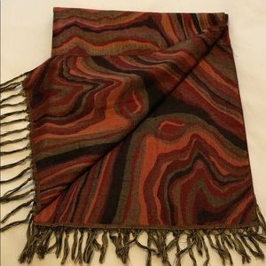 Woman’s swirl print scarf